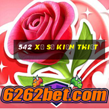 542 Xổ số kiến thiết