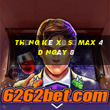 Thống kê Xổ Số max 4d ngày 8