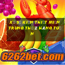 xổ số kiến thiết miền trung thứ 2 hàng tuần