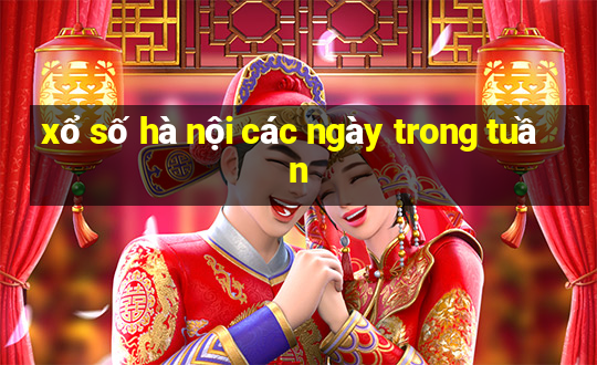 xổ số hà nội các ngày trong tuần