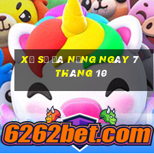 xổ số đà nẵng ngày 7 tháng 10