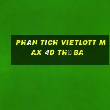 phân tích vietlott Max 4D thứ Ba