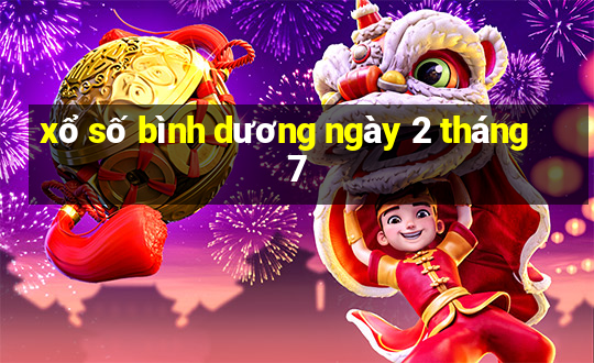 xổ số bình dương ngày 2 tháng 7