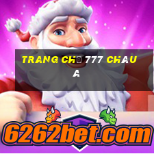 Trang chủ 777 Châu Á