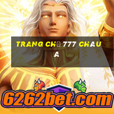 Trang chủ 777 Châu Á