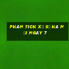 Phân tích Xổ Số hà nội ngày 7