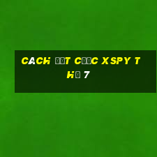 Cách đặt cược XSPY Thứ 7