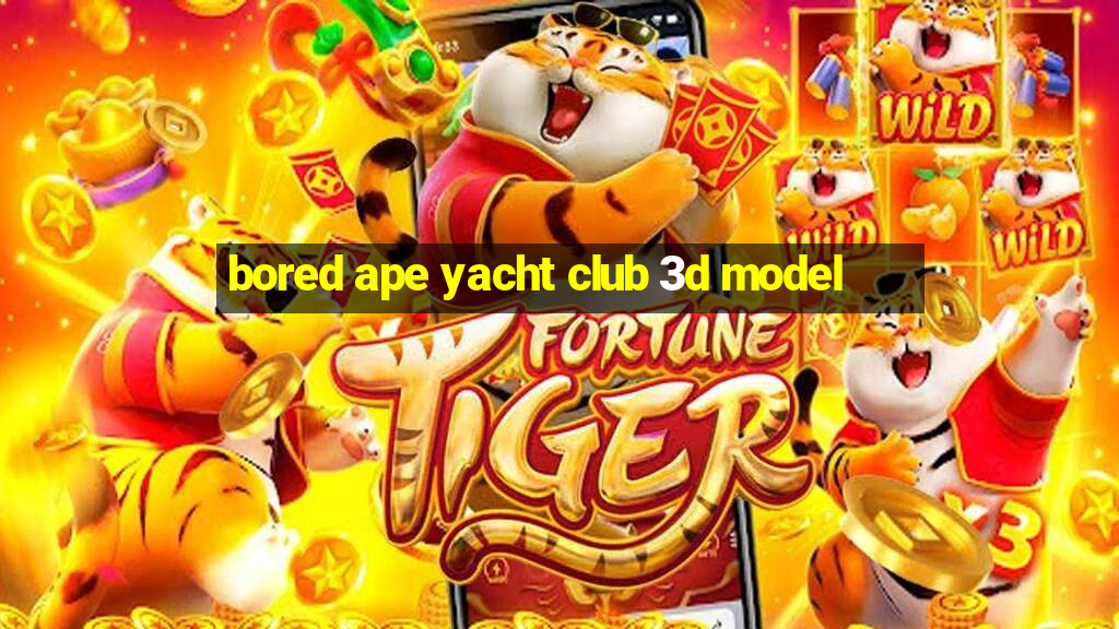 bored ape yacht club 3d model