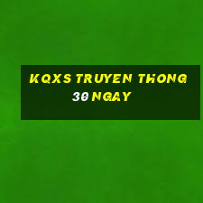 kqxs truyen thong 30 ngay