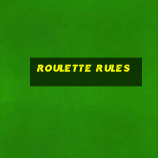 roulette rules