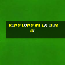 rụng lông mi là điềm gì