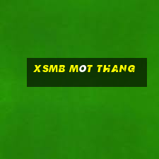 xsmb môt thang