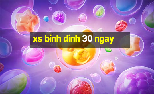 xs binh dinh 30 ngay