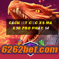 Cách đặt cược xs Max3D Pro ngày 14