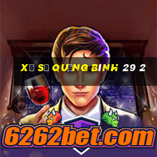 xổ số quảng bình 29 2