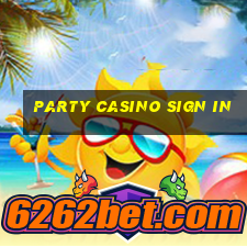 party casino sign in