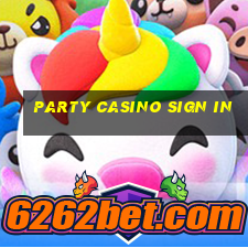 party casino sign in