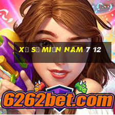 xổ số miền nam 7 12