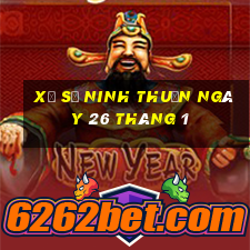 xổ số ninh thuận ngày 26 tháng 1