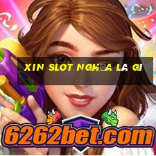 xin slot nghĩa là gì