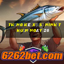 Thống kê Xổ Số ninh thuận ngày 26