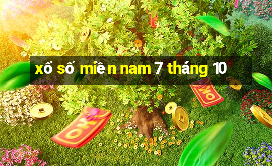 xổ số miền nam 7 tháng 10