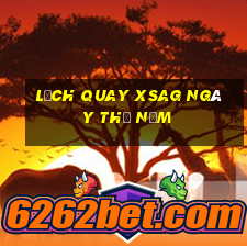 Lịch quay XSAG ngày thứ năm