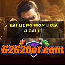 Bài Liêng giòn ở cửa ô Bãi Lẹ