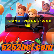 trang đăng nhập zing me