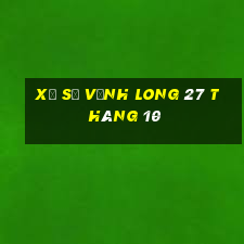 xổ số vĩnh long 27 tháng 10