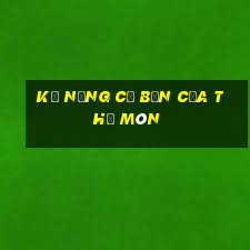 kỹ năng cơ bản của thủ môn