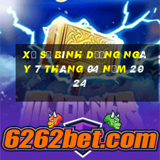 xổ số bình dương ngày 7 tháng 04 năm 2024