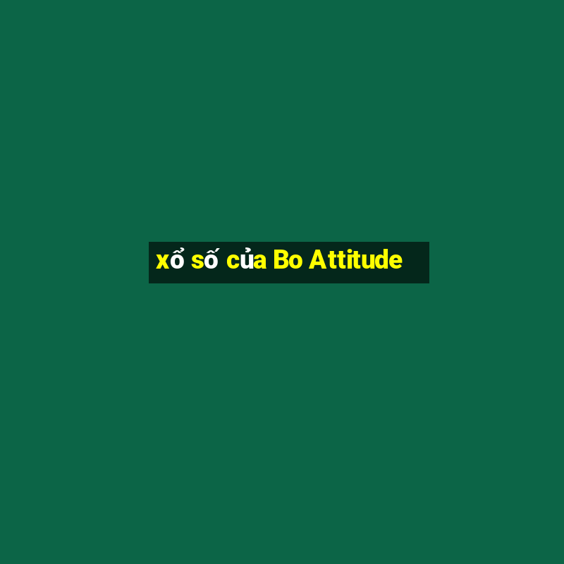 xổ số của Bo Attitude