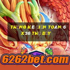 Thống kê Điện Toán 6x36 thứ bảy