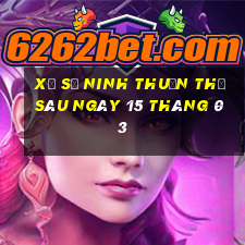 xổ số ninh thuận thứ sáu ngày 15 tháng 03