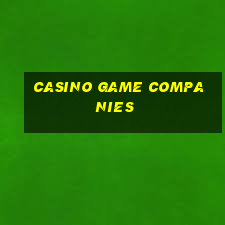 casino game companies