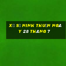 xổ số ninh thuận ngày 28 tháng 7