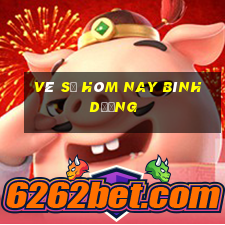 vé số hôm nay bình dương