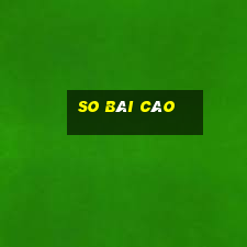 so bài cào