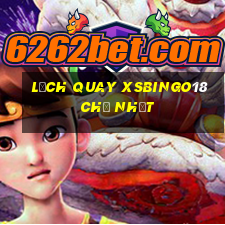 Lịch quay XSBINGO18 Chủ Nhật