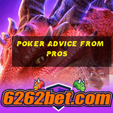 poker advice from pros