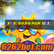 xổ số quảng nam 12 3