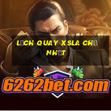 Lịch quay XSLA Chủ Nhật