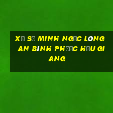 xổ số minh ngọc lòng an bình phước hậu giang