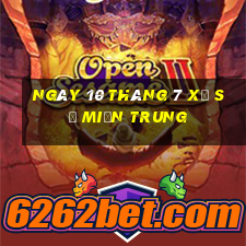 ngày 10 tháng 7 xổ số miền trung