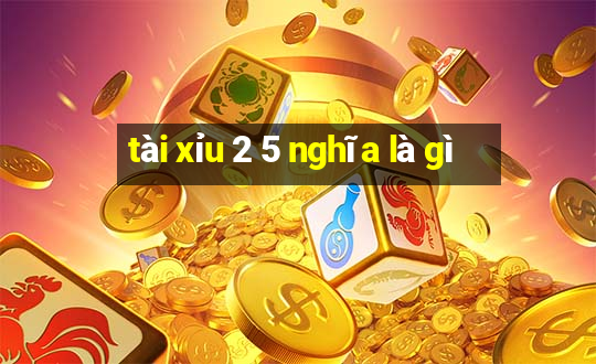 tài xỉu 2 5 nghĩa là gì