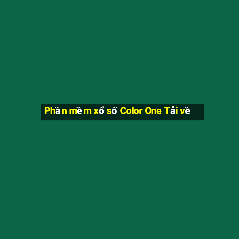 Phần mềm xổ số Color One Tải về