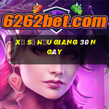 xổ số hậu giang 30 ngày