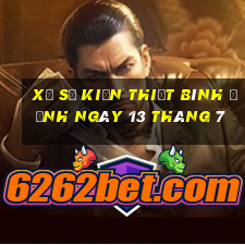 xổ số kiến thiết bình định ngày 13 tháng 7