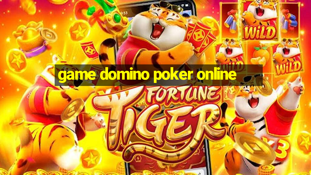 game domino poker online